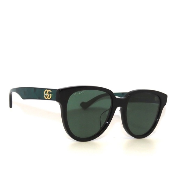 Gucci GG0960SA 001 Black Green Sunglasses 0960